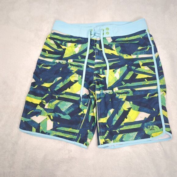 The North Face Shorts Mens 34 Blue Lace-Up Whitecap Board SwimSurf Flashdry‎ - Picture 1 of 12